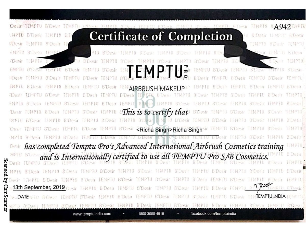 Airbrush Certificate