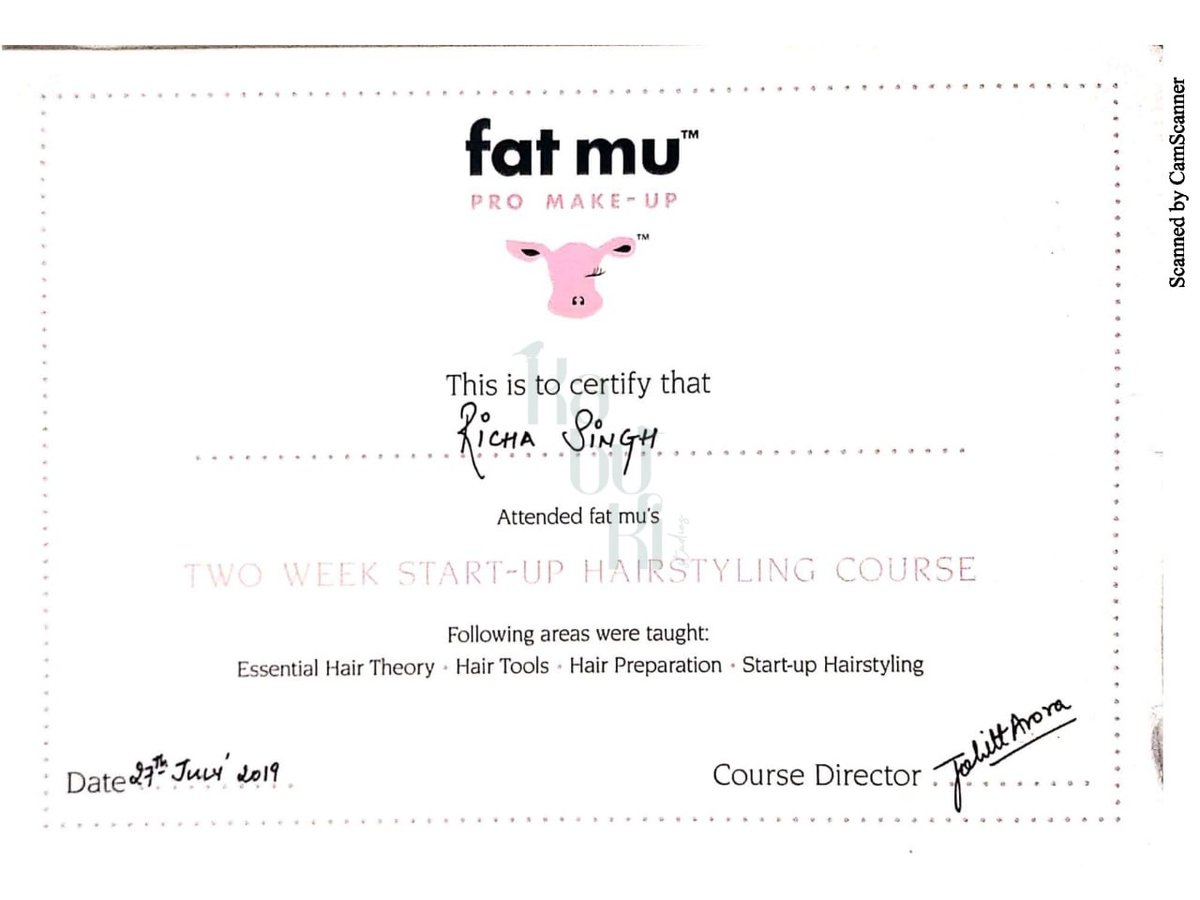 Hair Certificate